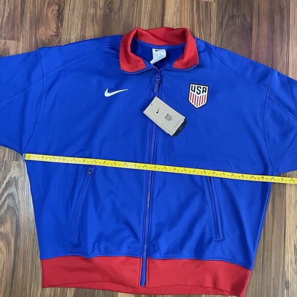 Nike Women’s L Loose Fit USMNT USA Academy Pro Soccer Anthem Jacket FN6488-417 - Picture 6 of 10